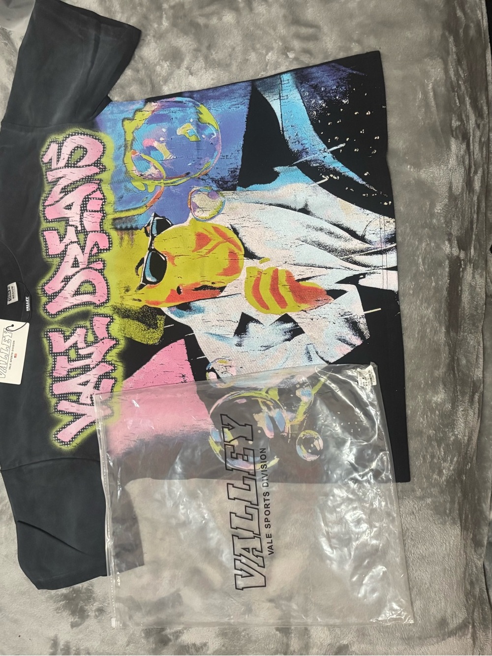 Valley Sports Division Graphic Tee with Neon Pop Art
